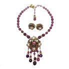 Jennifer Gibson Vintage Jewellery -202101 Vintage Miriam Haskell Necklace Earrings Jennifer Gibson Jewellery