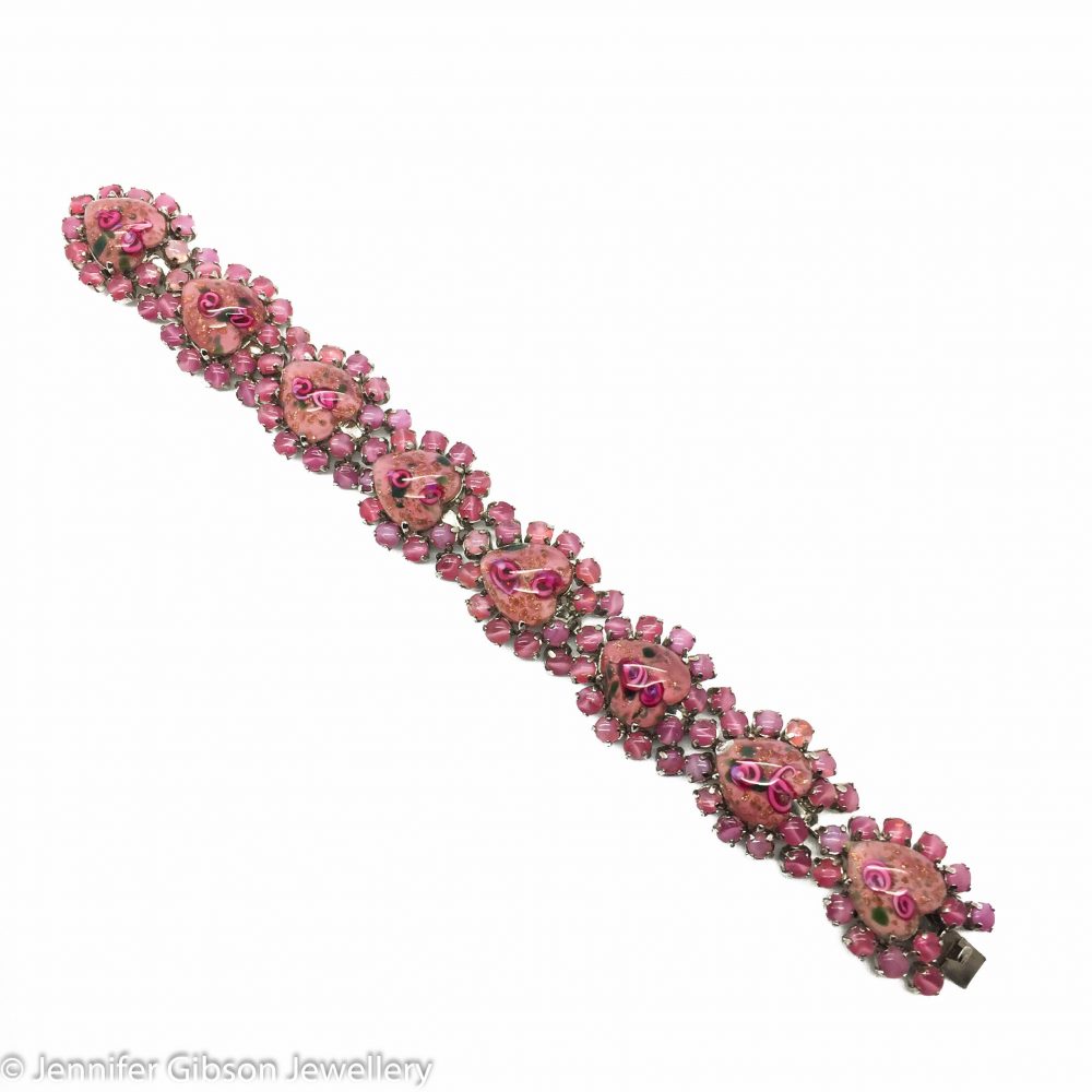 Vintage Heart Bracelet Jennifer Gibson Jewellery