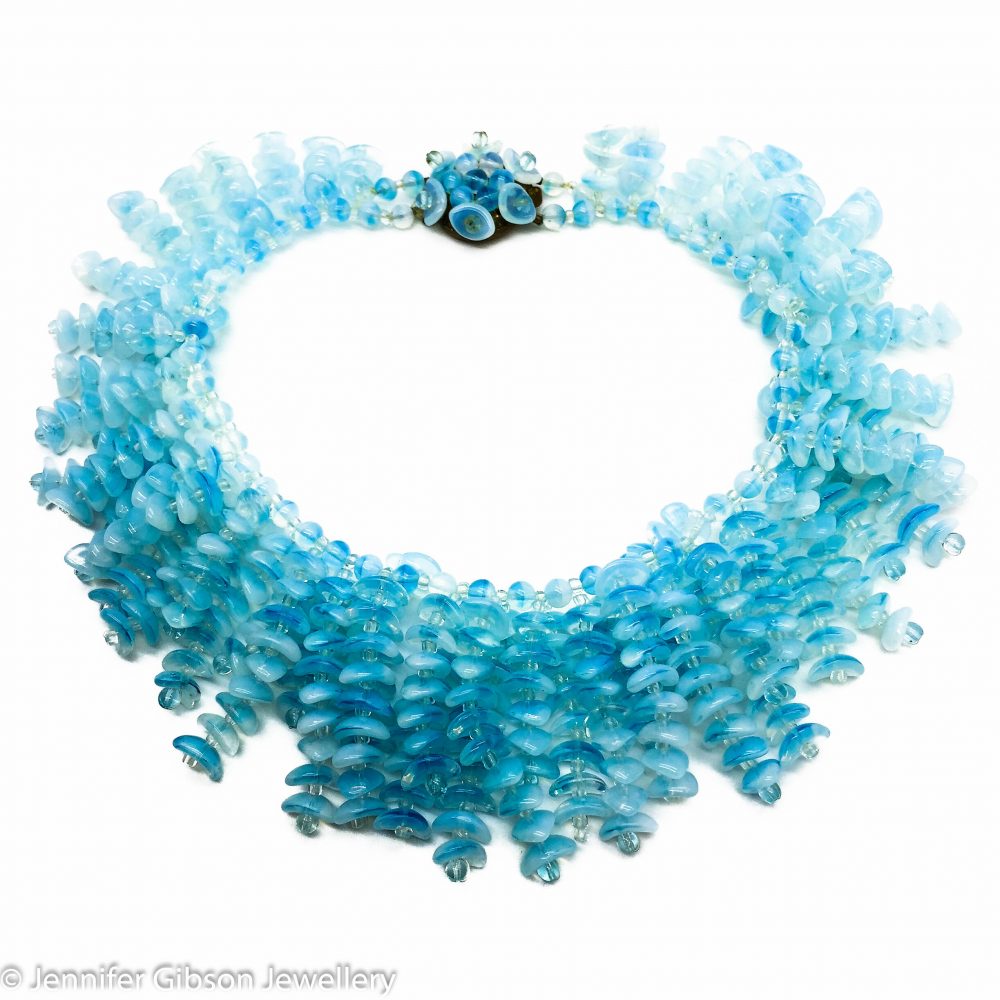 VOGUE Harpers BAZAAR Jewellery Vintage Costume Jewellery French Opaline Necklace