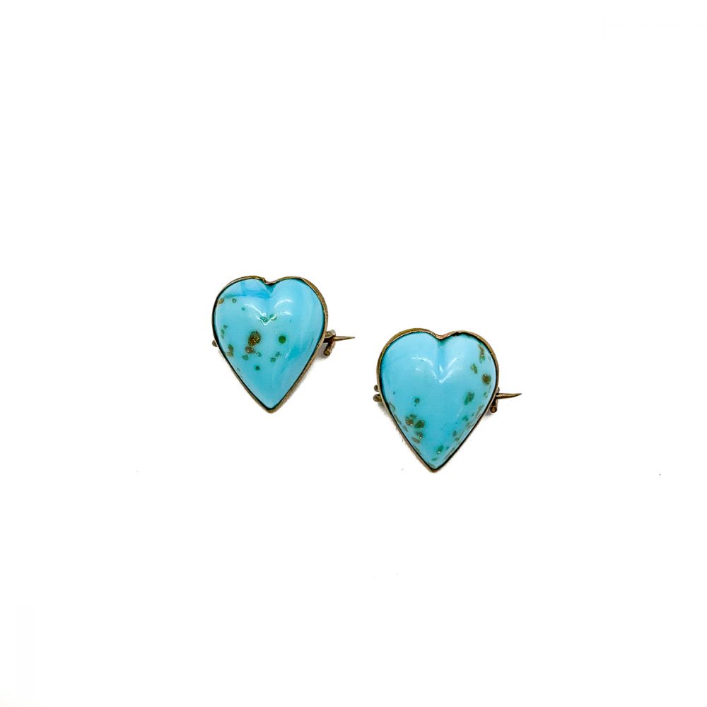 Jennifer Gibson Vintage Jewellery Antique Turquoise Heart