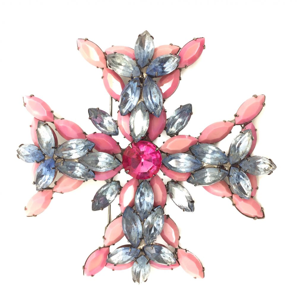 Kenneth Jay Lane Maltese Cross 1990s