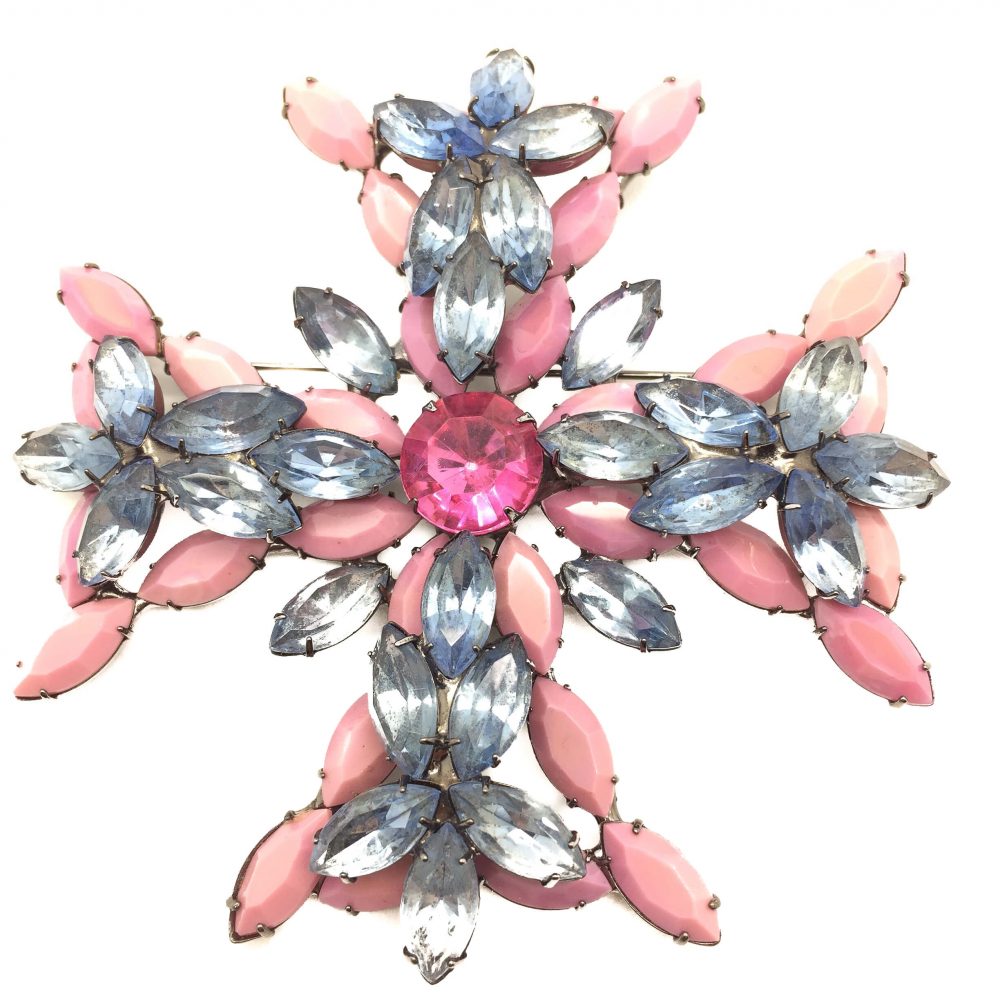 Kenneth Jay Lane Maltese Cross 1990s