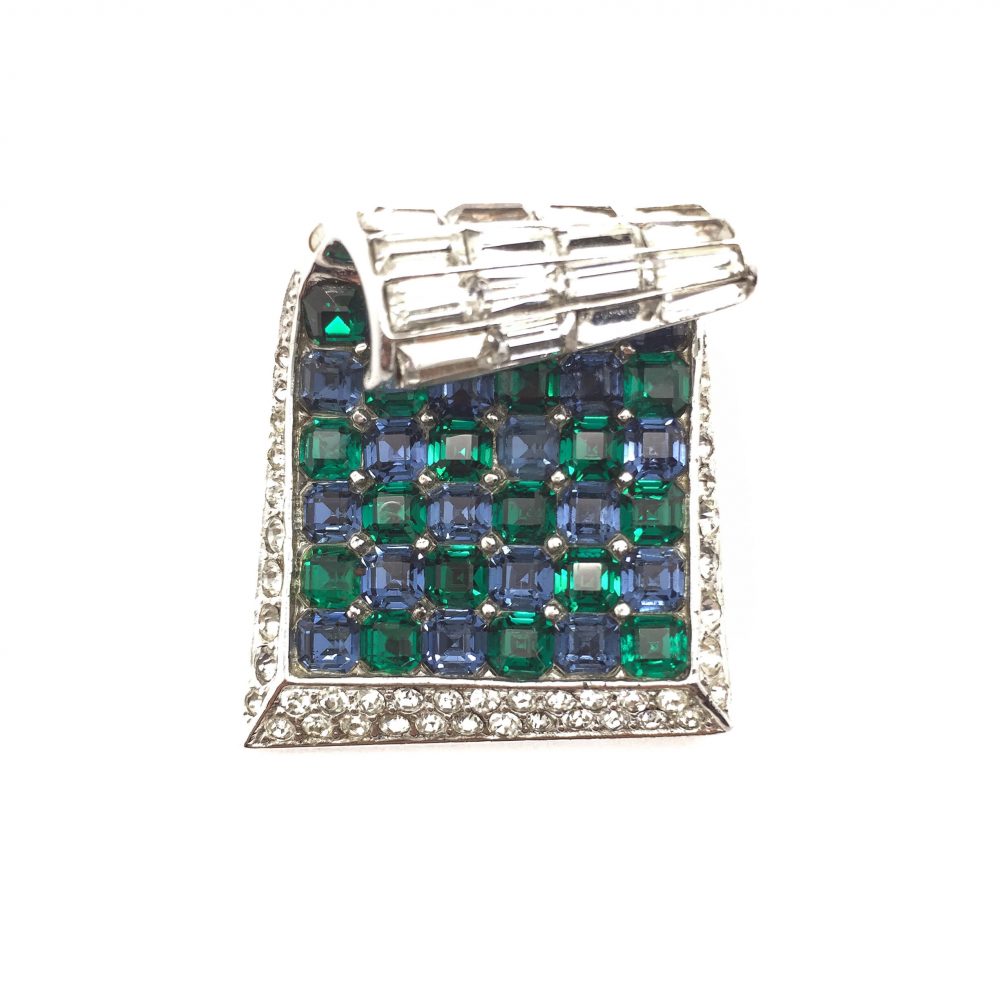 1940s BOUCHER Sterling Silver Clip Brooch