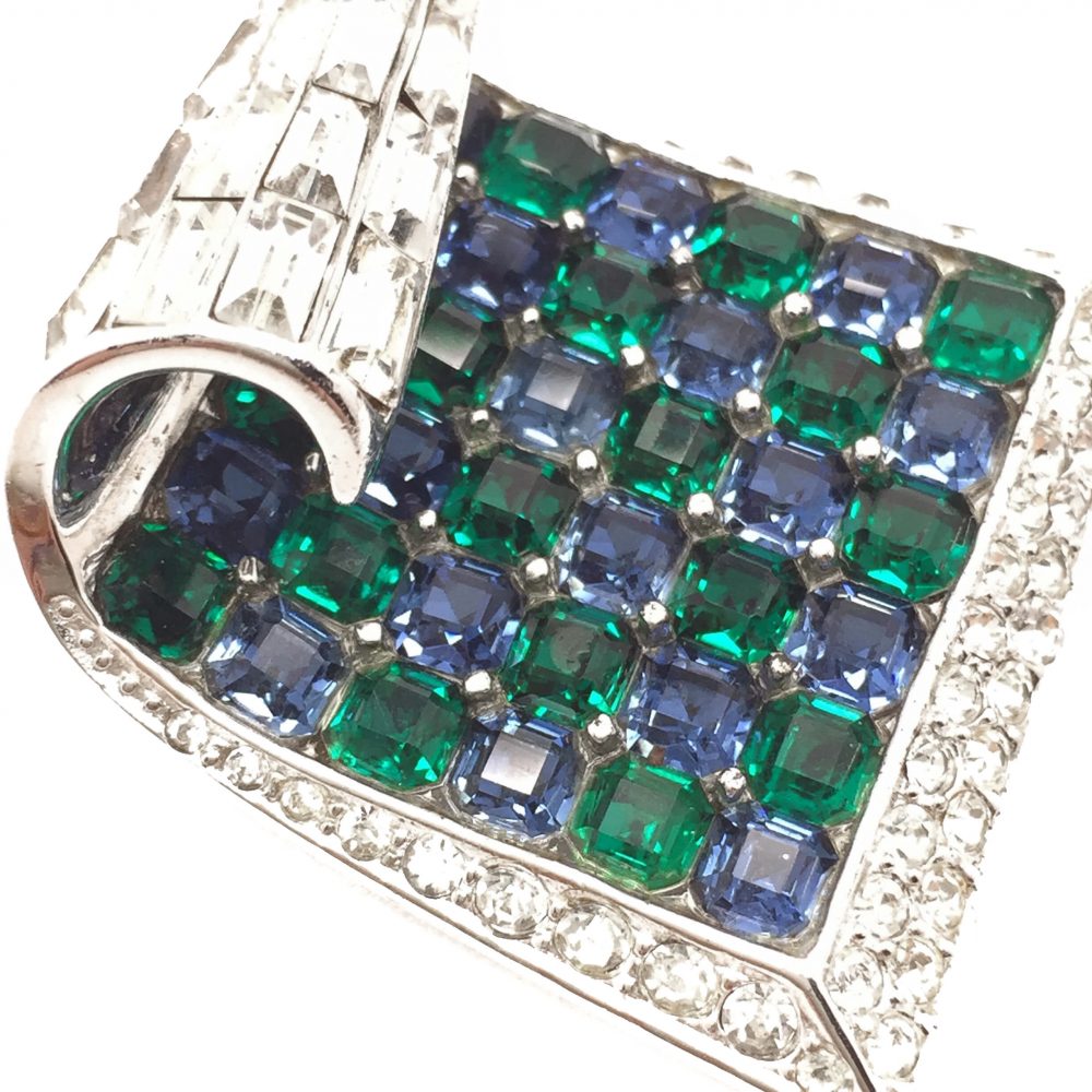 1940s BOUCHER Sterling Silver Clip Brooch