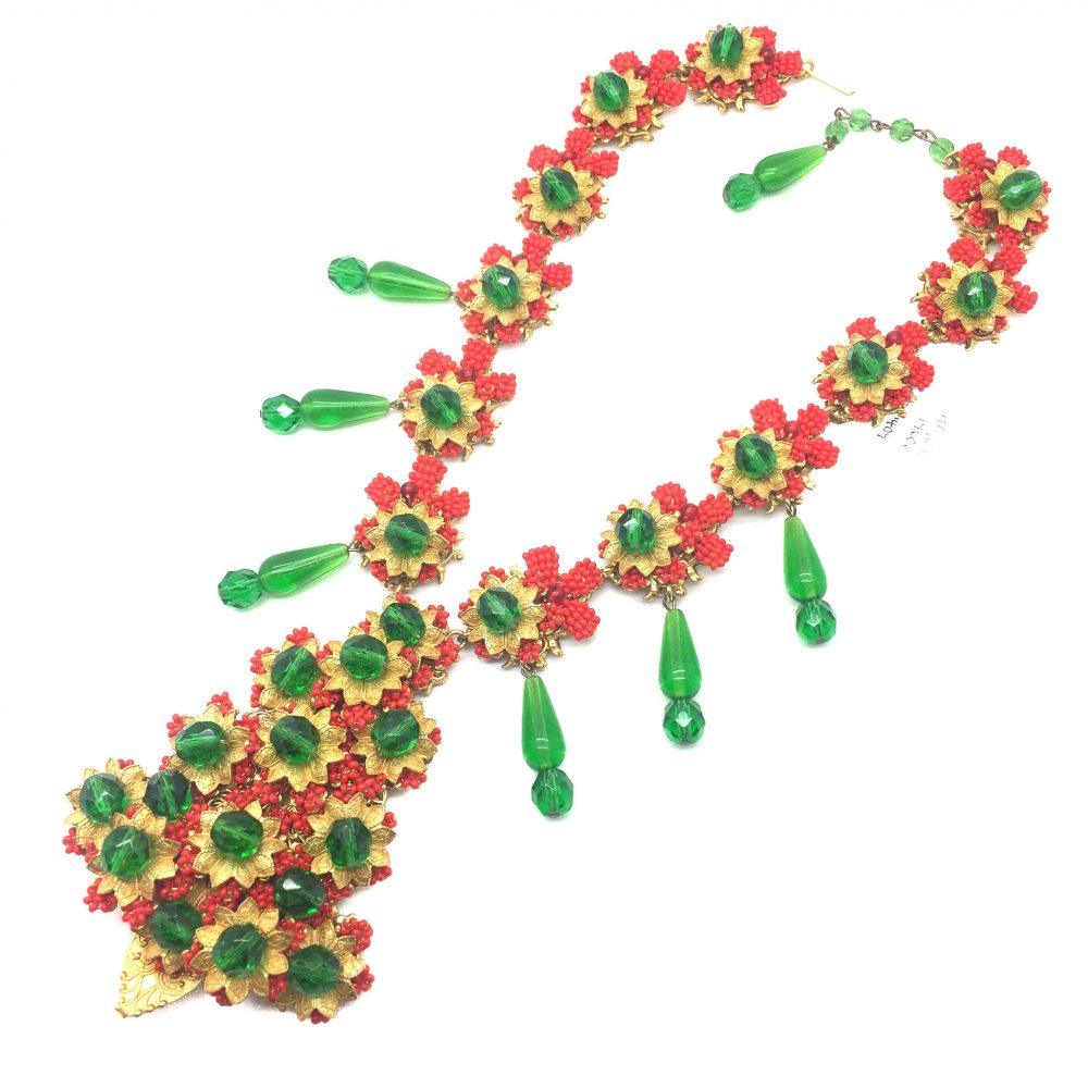 Vintage Costume Jewellery | Stanley Hagler Christmas Tree Necklace