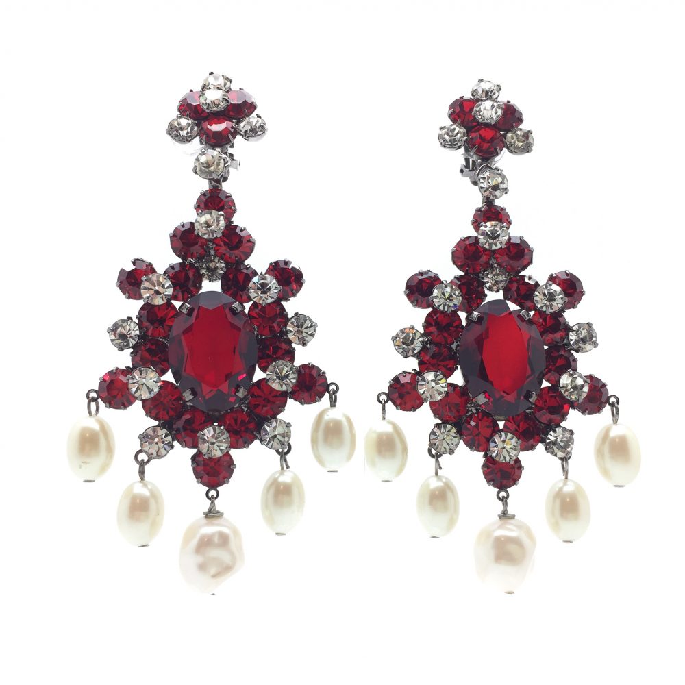 Lawrence Vrba Earrings Vintage Chandelier