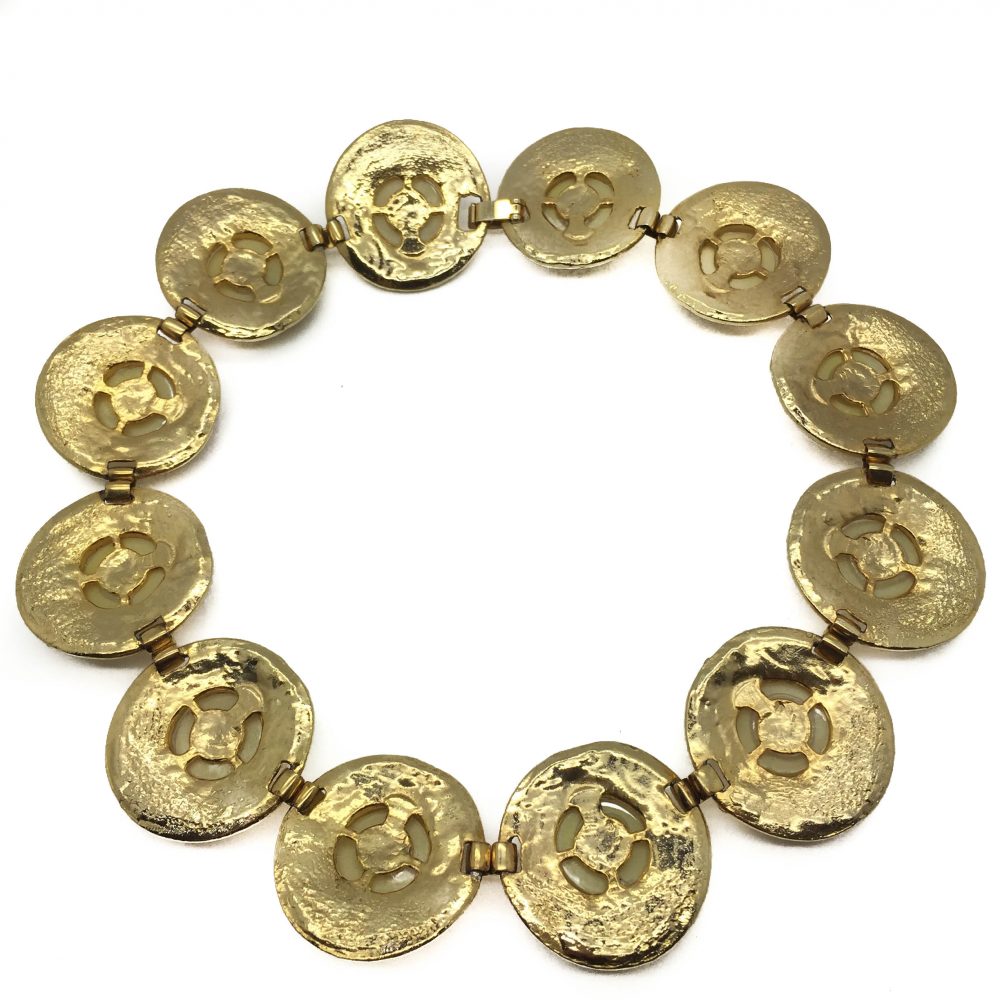 Vintage Costume Jewellery _Vintage Gilt Pearl Necklace_jennifer gibson jewellery