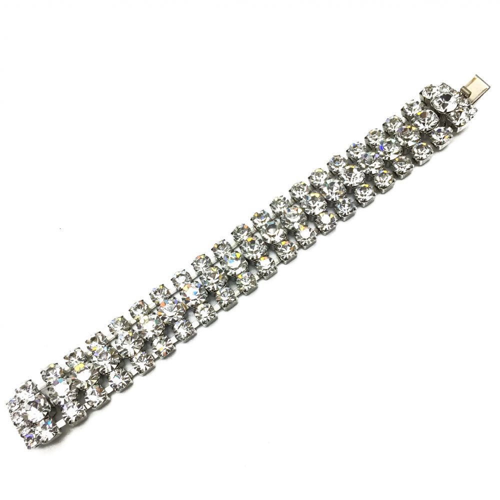 Vintage Costume Jewellery _Jennifer Gibson Jewellery_Vintage Rhinestone Bracelet