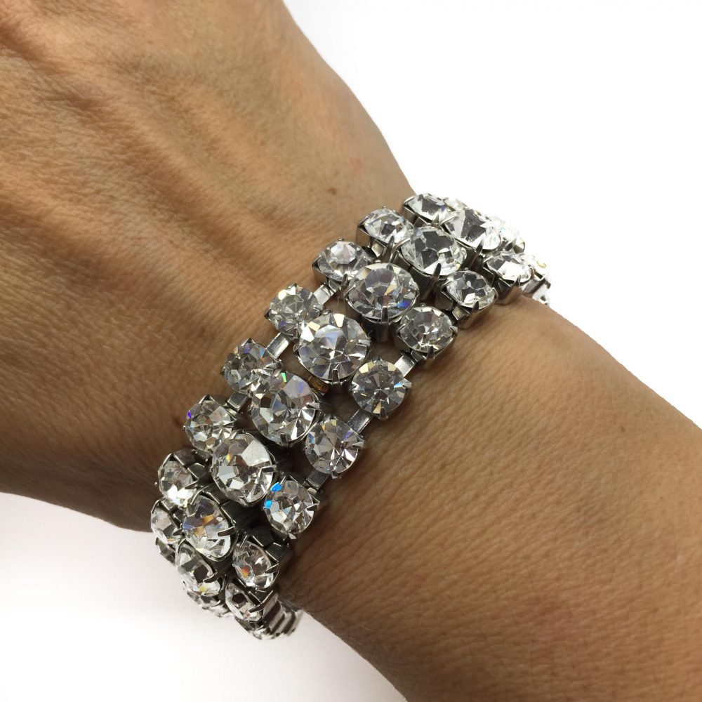 Vintage Costume Jewellery _Jennifer Gibson Jewellery_Vintage Rhinestone Bracelet