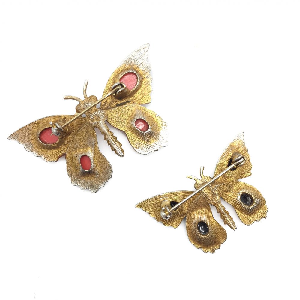 Vintage Butterfly Brooch Costume Jewellery