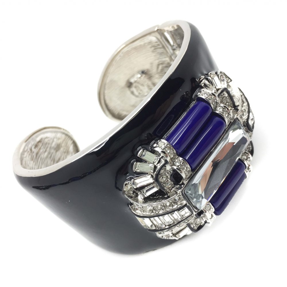 KJL Art Deco Suite Kenneth Jay Lane Vintage Costume Jewellery Necklcae Ring Bracelet 1990s
