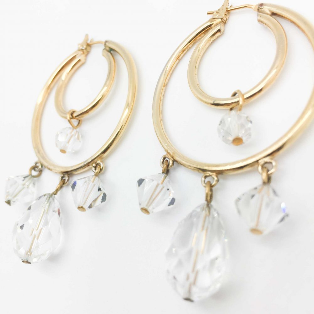 Vintage Jewellery Monet Earrings Vintage Costume Jewellery Vintage Jewelry Vintage Monet Vintage Hoop Earrings Gold Earrings Jennifer Gibson Jewellery