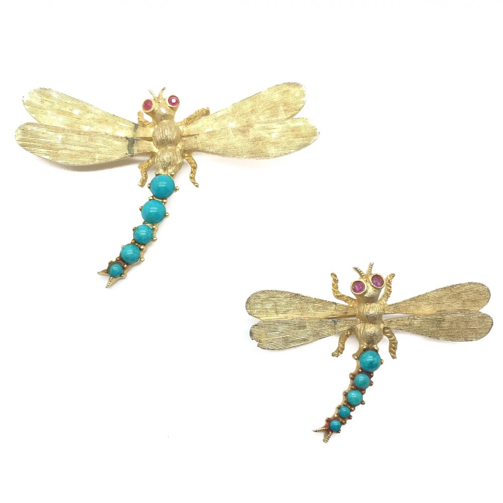 Dragon Fly Pins Brooch Vintage Costume Jewellery Vintage Jewellery Designer Jewellery Vintage for sale Buying Vintage Jewellery Jennifer Gibson Jewellery