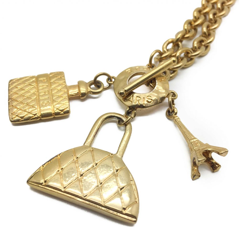 Rodier Paris, Vintage Jewelry, Vintage Jewellery, Vintage Necklace, Charm Necklace, Statement Vintage Necklace, French Jewellery