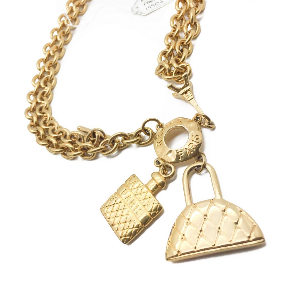 Rodier Paris, Vintage Jewelry, Vintage Jewellery, Vintage Necklace, Charm Necklace, Statement Vintage Necklace, French Jewellery