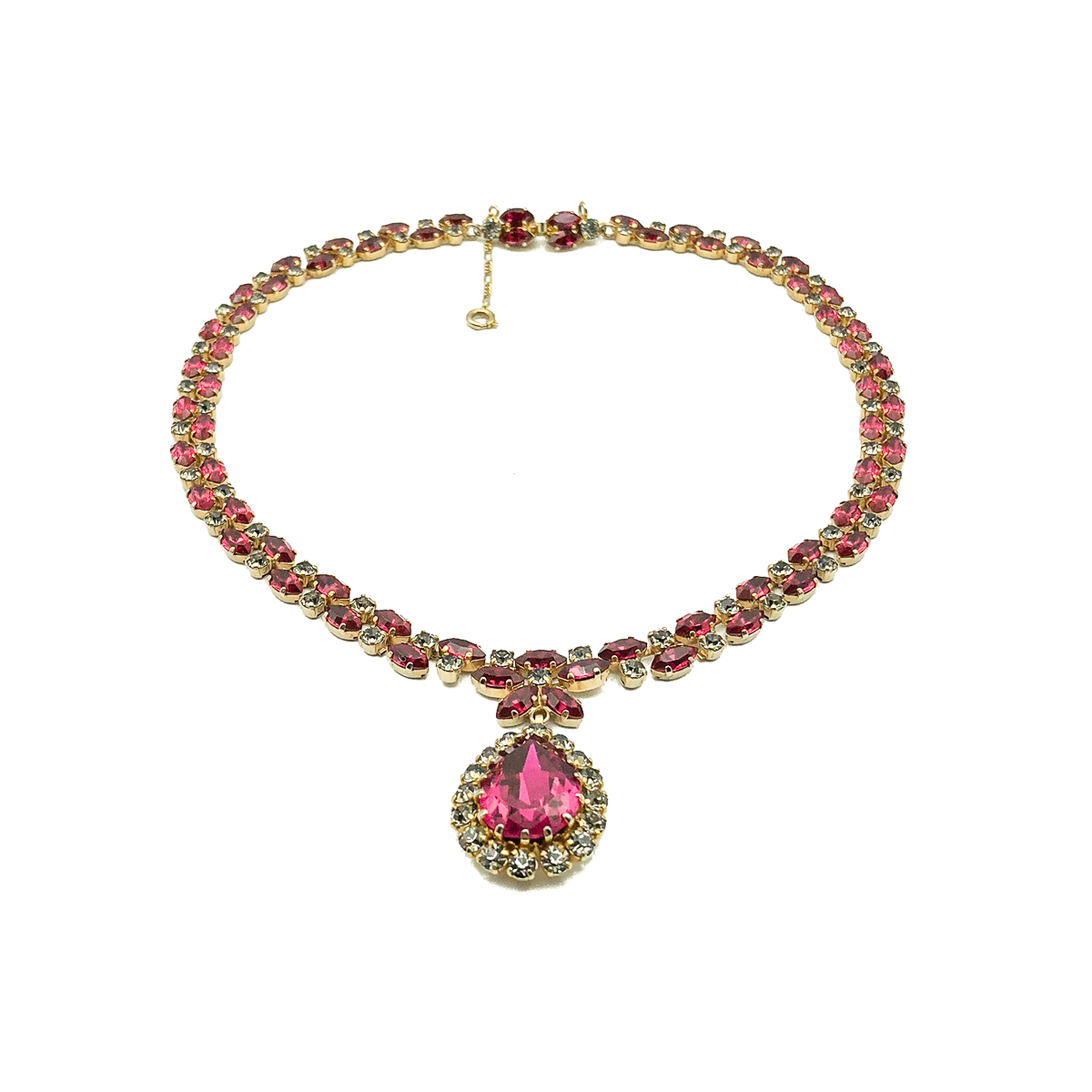 Vintage Austrian Ruby Necklace Vintage Austrian Ruby Necklace