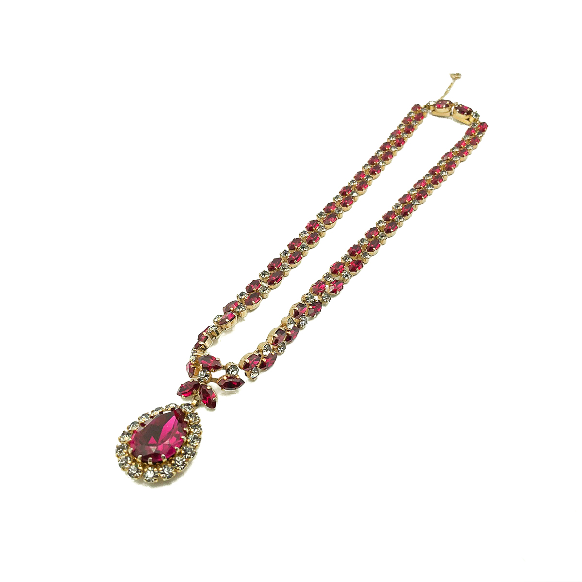 Vintage Austrian Ruby Necklace Vintage Austrian Ruby Necklace
