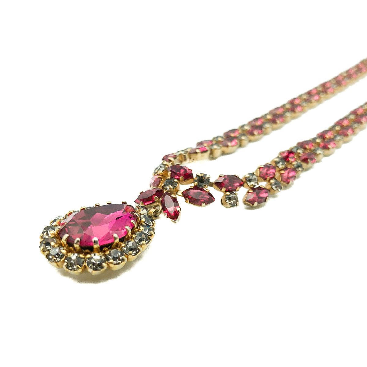 Vintage Austrian Ruby Necklace Vintage Austrian Ruby Necklace