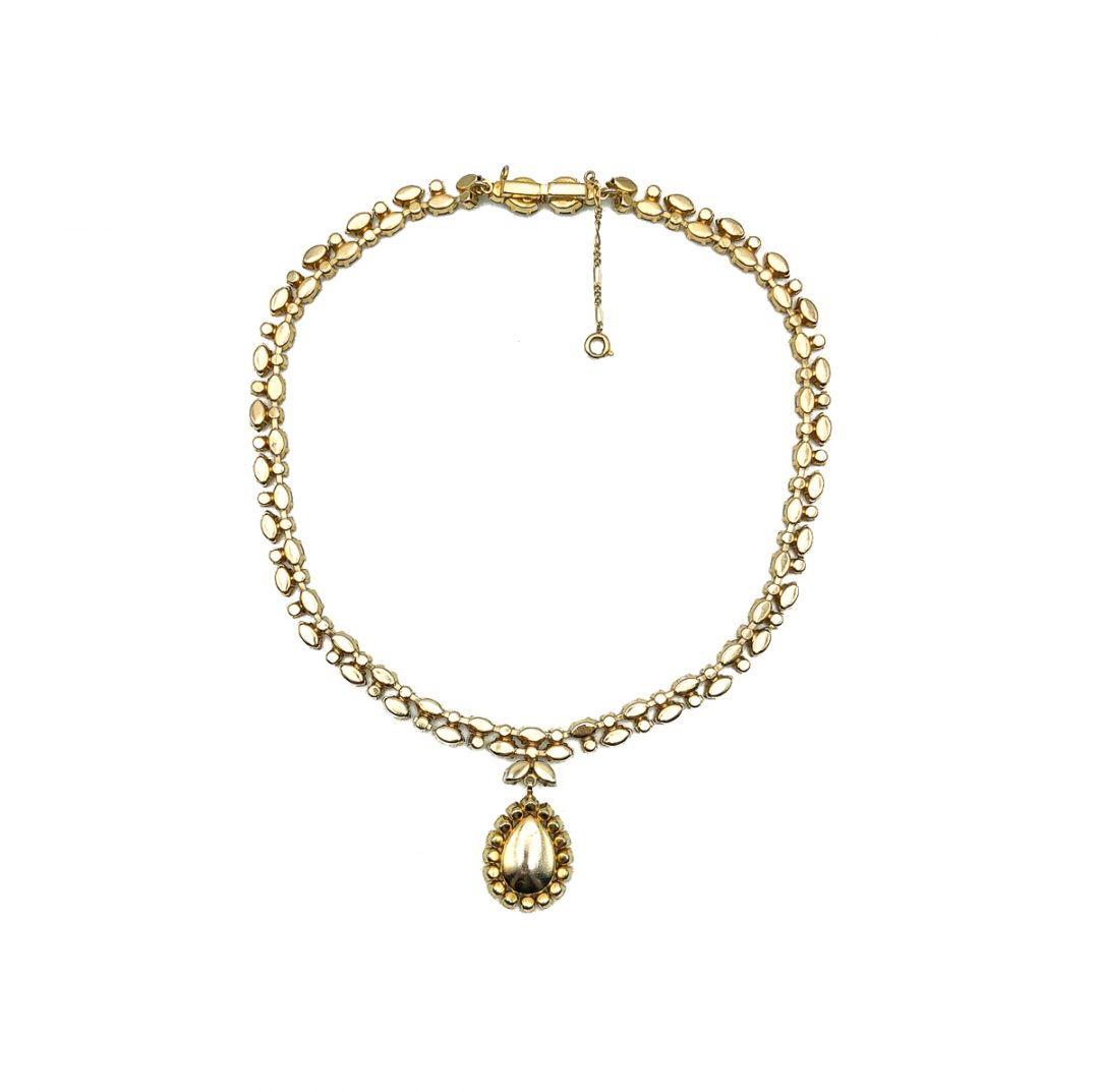 Vintage Austrian Ruby Necklace