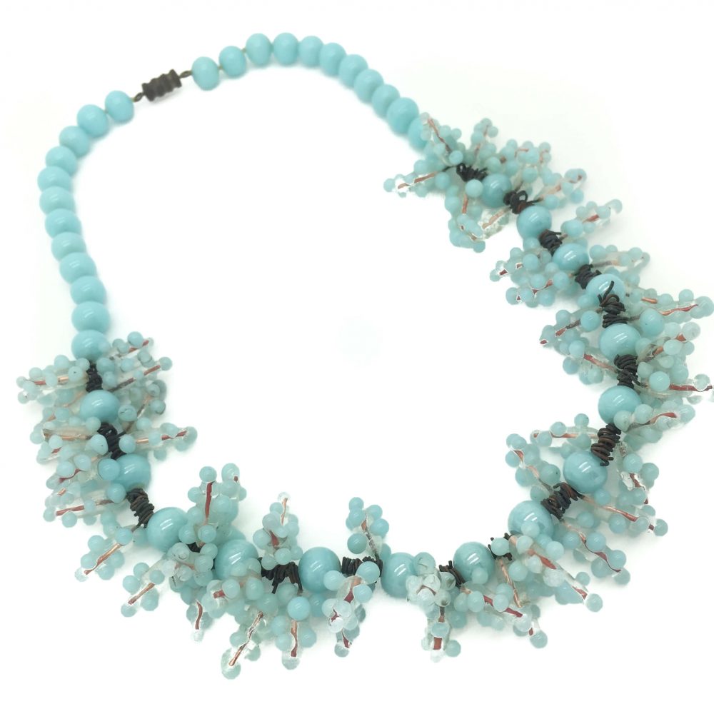 Turquoise Glass Necklace, Vintage Costume Jewellery, Vintage Jewellery, Vintage Jewelry, Jewellery Shop, Costume Jewellery, Vintage Costume Jewellery