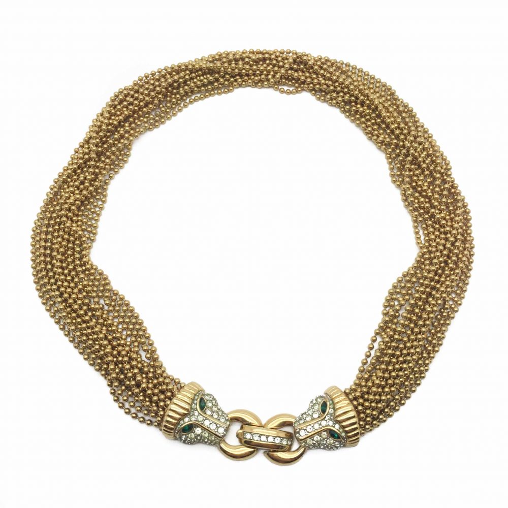 Vintage Givenchy Panther Necklace, Givenchy necklace, Givenchy jewellery, Vintage Costume Jewellery, Vintage Jewellery, Vintage Necklace, Vintage Jewelry, Jewellery Shop, Costume Jewellery, Vintage Costume Jewellery