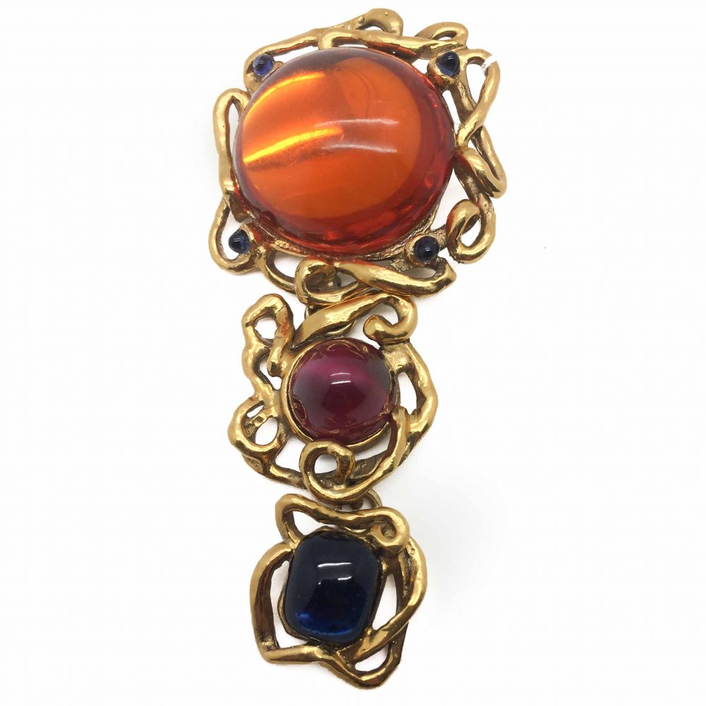 YSL Vintage Pendant Brooch, YSL jewellery, YSL brooch, Vintage YSL, Vintage Costume Jewellery, Vintage Jewellery, Vintage Necklace, Vintage Jewelry, Jewellery Shop, Costume Jewellery, Vintage Costume Jewellery