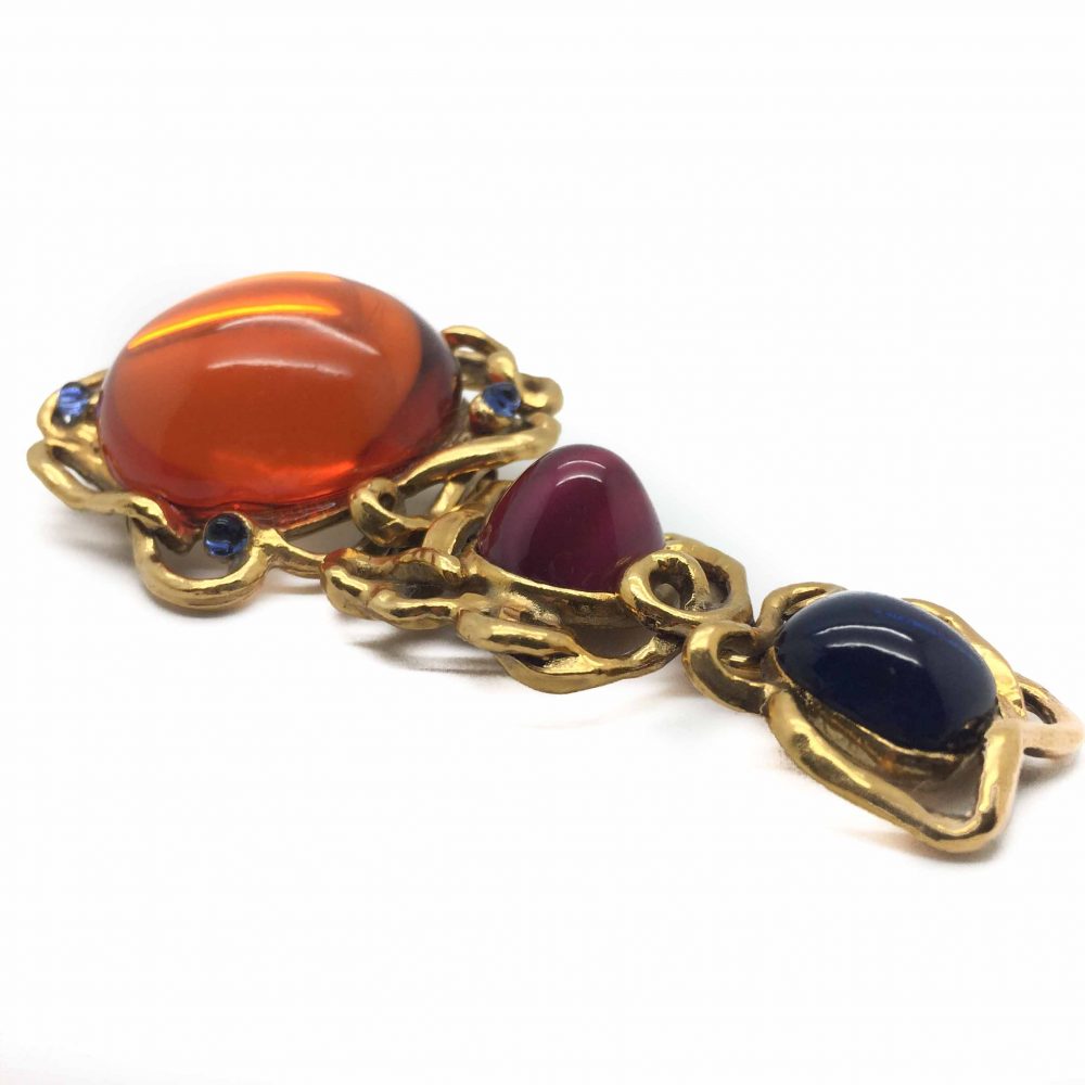 YSL Vintage Pendant Brooch, YSL jewellery, YSL brooch, Vintage YSL, Vintage Costume Jewellery, Vintage Jewellery, Vintage Necklace, Vintage Jewelry, Jewellery Shop, Costume Jewellery, Vintage Costume Jewellery