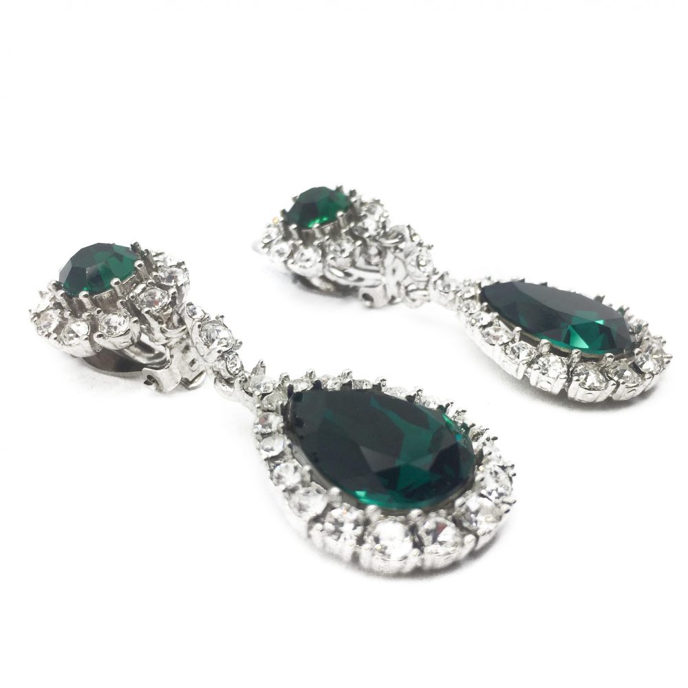 emerald ciner earrings