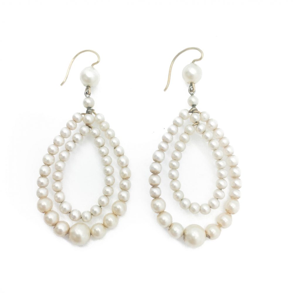 Antique Pearl Earrings
