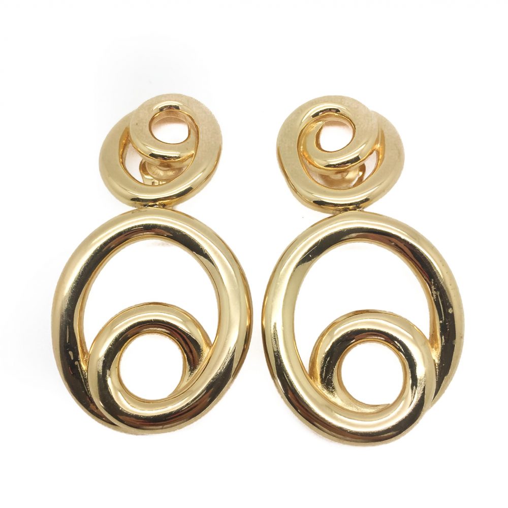 Vintage Dior Hoop Earrings