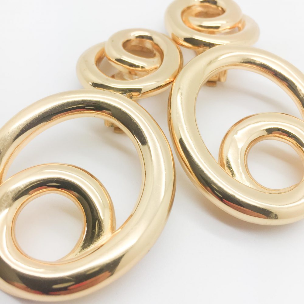 Vintage Dior Hoop Earrings