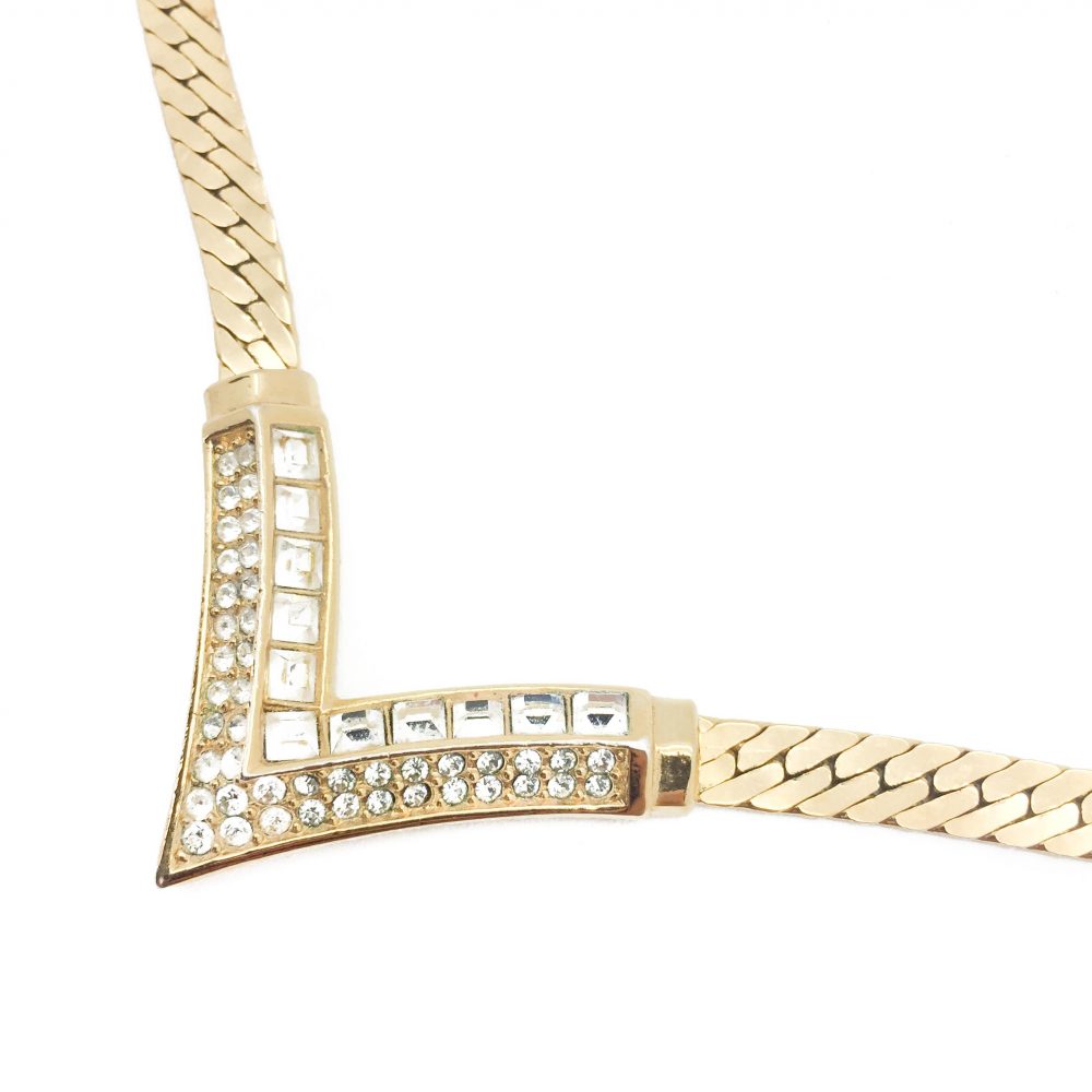 Vintage Dior V Necklace