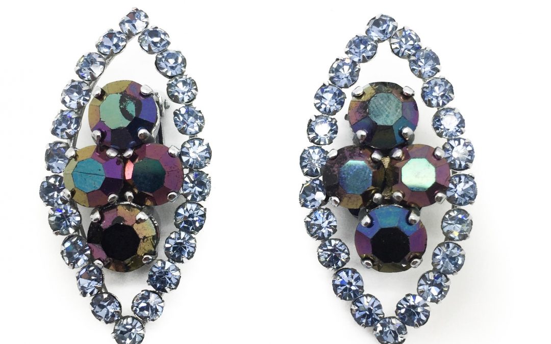 Dior 1950s Earrings, vintage dior, dior earrings, christian dior earrings, francesca cumani aintree