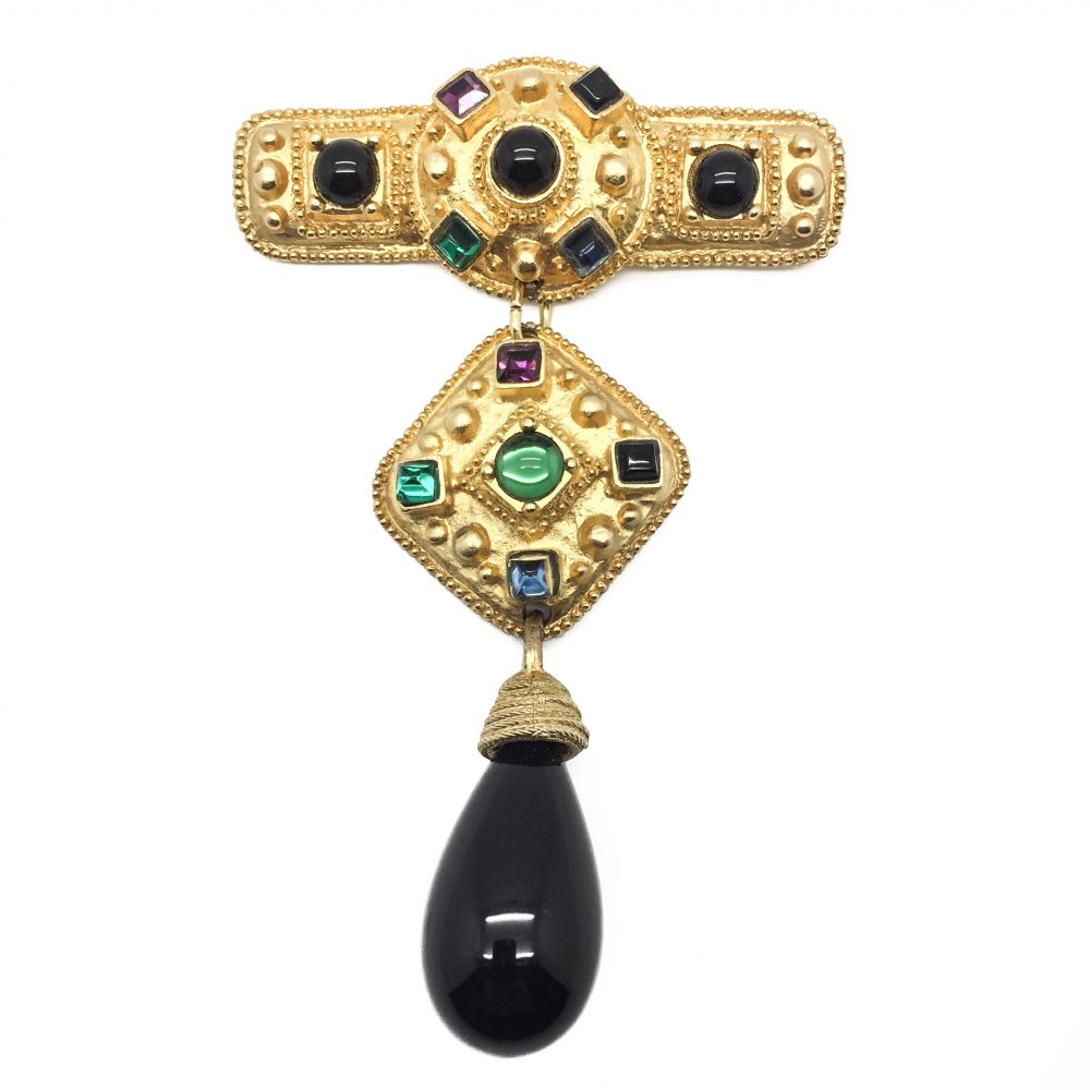 Vintage Costume Jewellery Vintage Etruscan Brooch