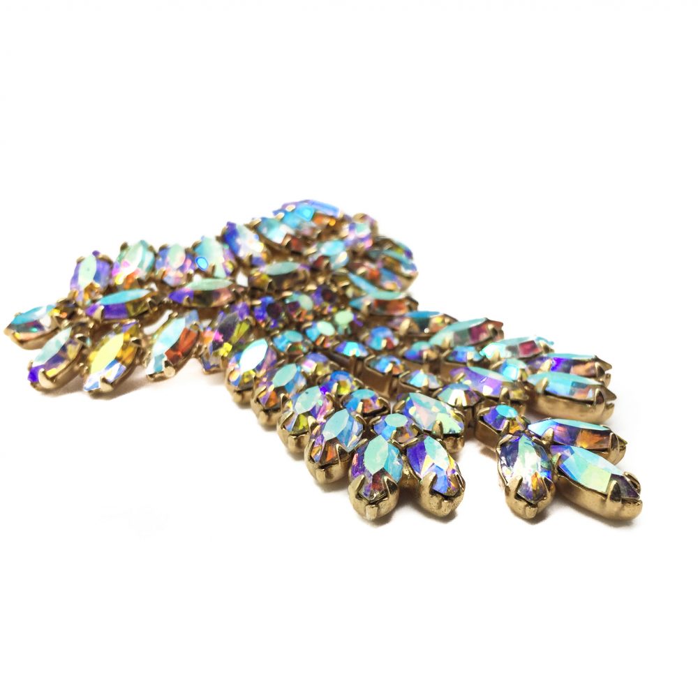 Vintage Costume Jewellery Aurora Borealis Brooch
