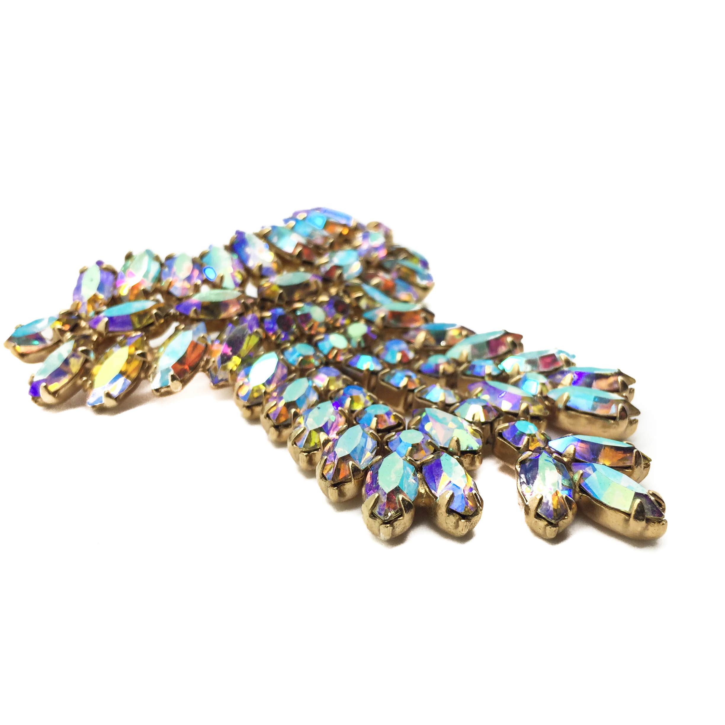 IMG_0045 Vintage Costume Jewellery Aurora Borealis Brooch