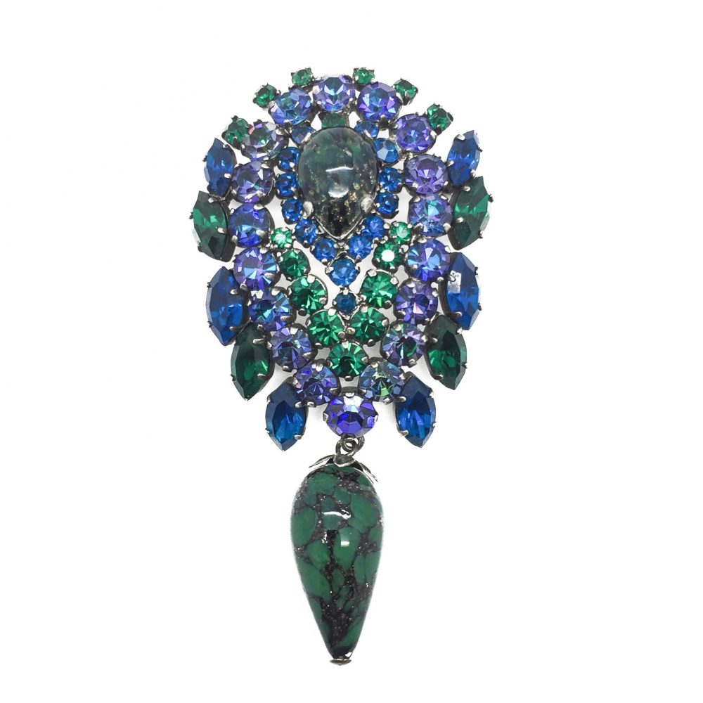 Vintage Costume Jewellery 1940s French Brooch