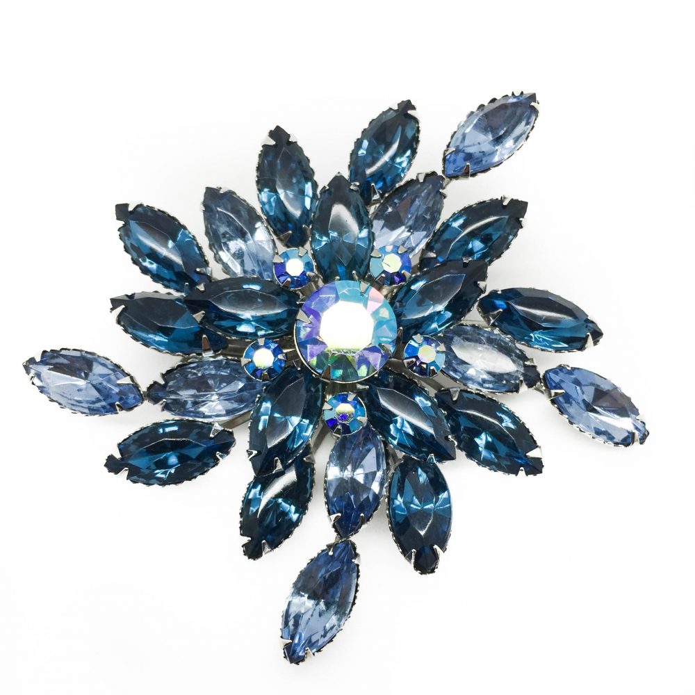 Vintage Costume Jewellery Vintage Crystal Brooch