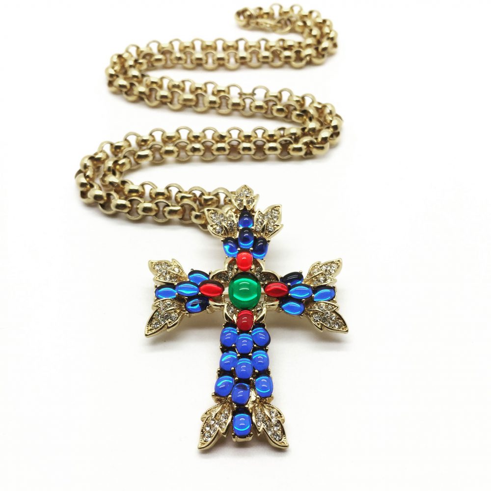 Vintage Costume Jewellery Trifari Moghul Cross