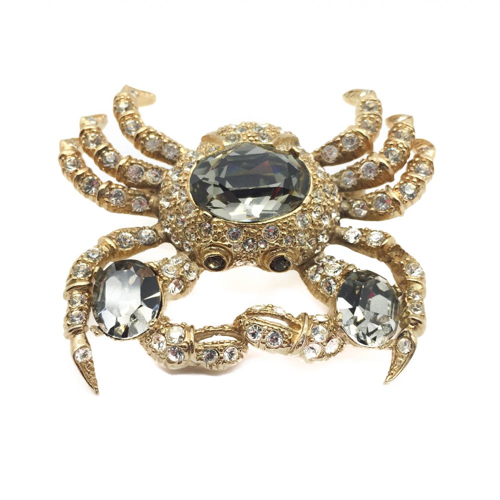 Vintage Costume Jewellery Ciner Crab Brooch