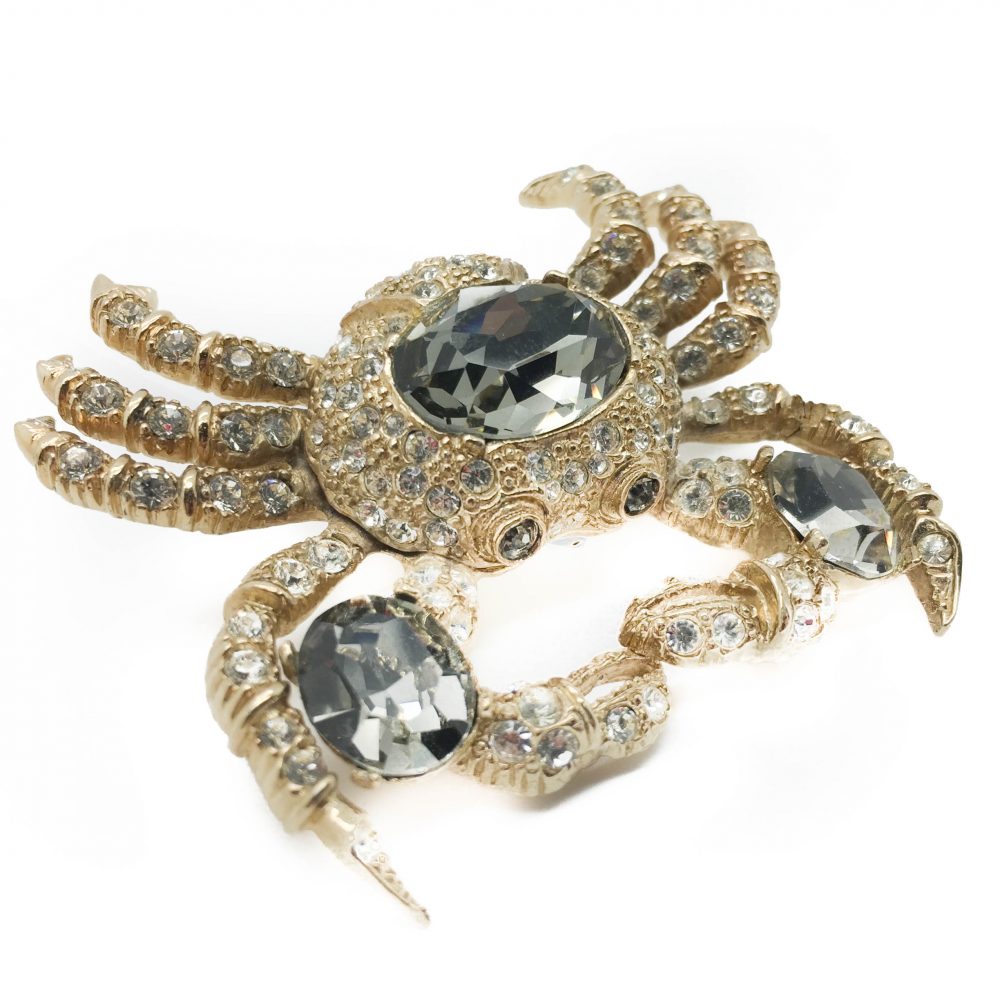 Vintage Costume Jewellery Ciner Crab Brooch
