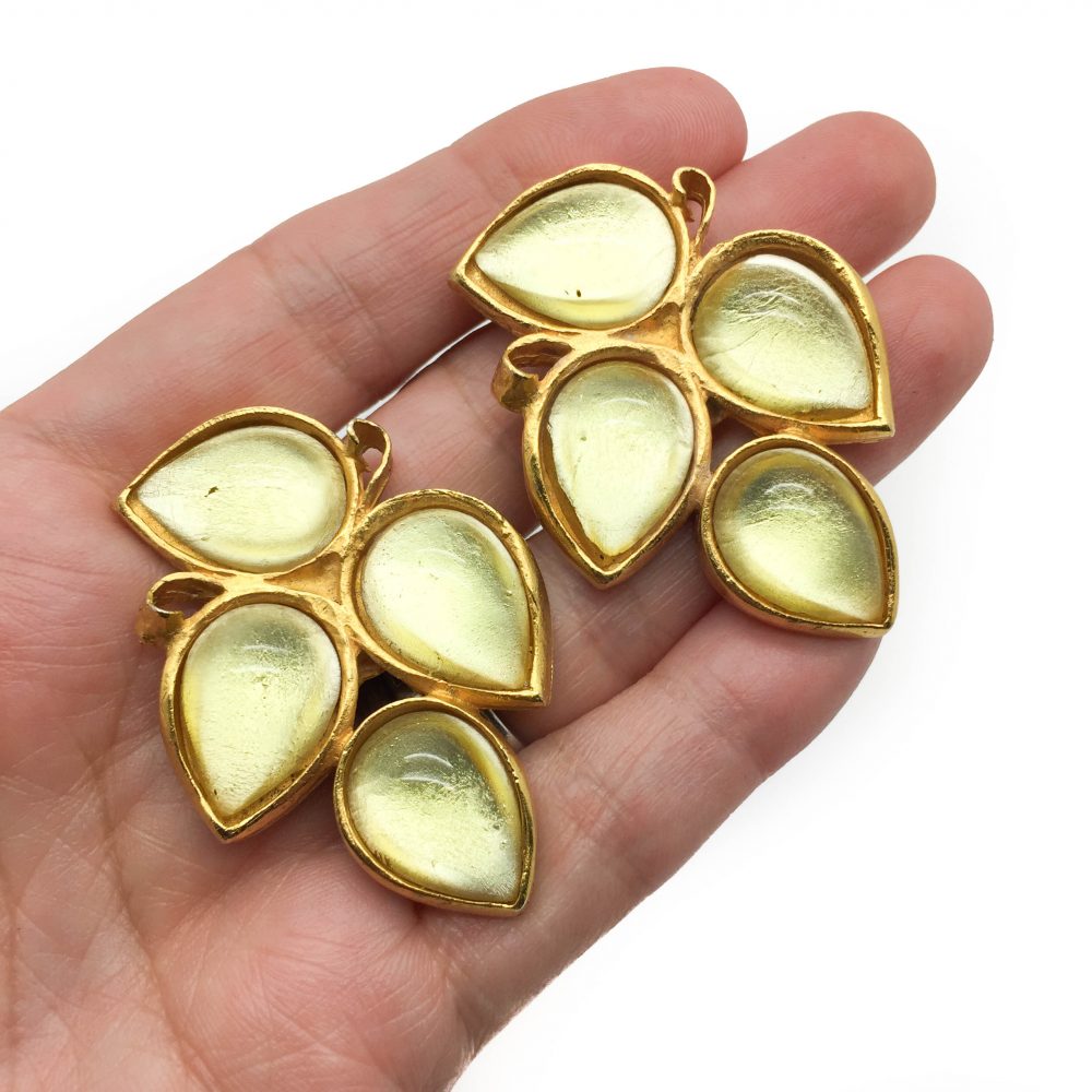Vintage Costume Jewellery Farah Lister Earrings