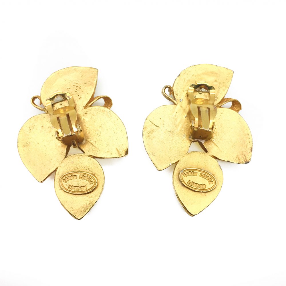 Vintage Costume Jewellery Farah Lister Earrings