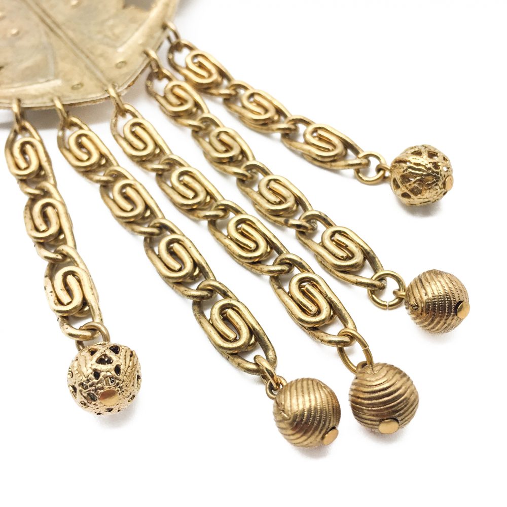 Vintage Costume Jewellery Freirich Gilt Necklace