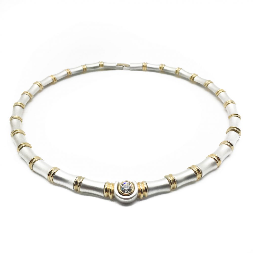 Vintage Costume Jewellery Bamboo Style Necklace