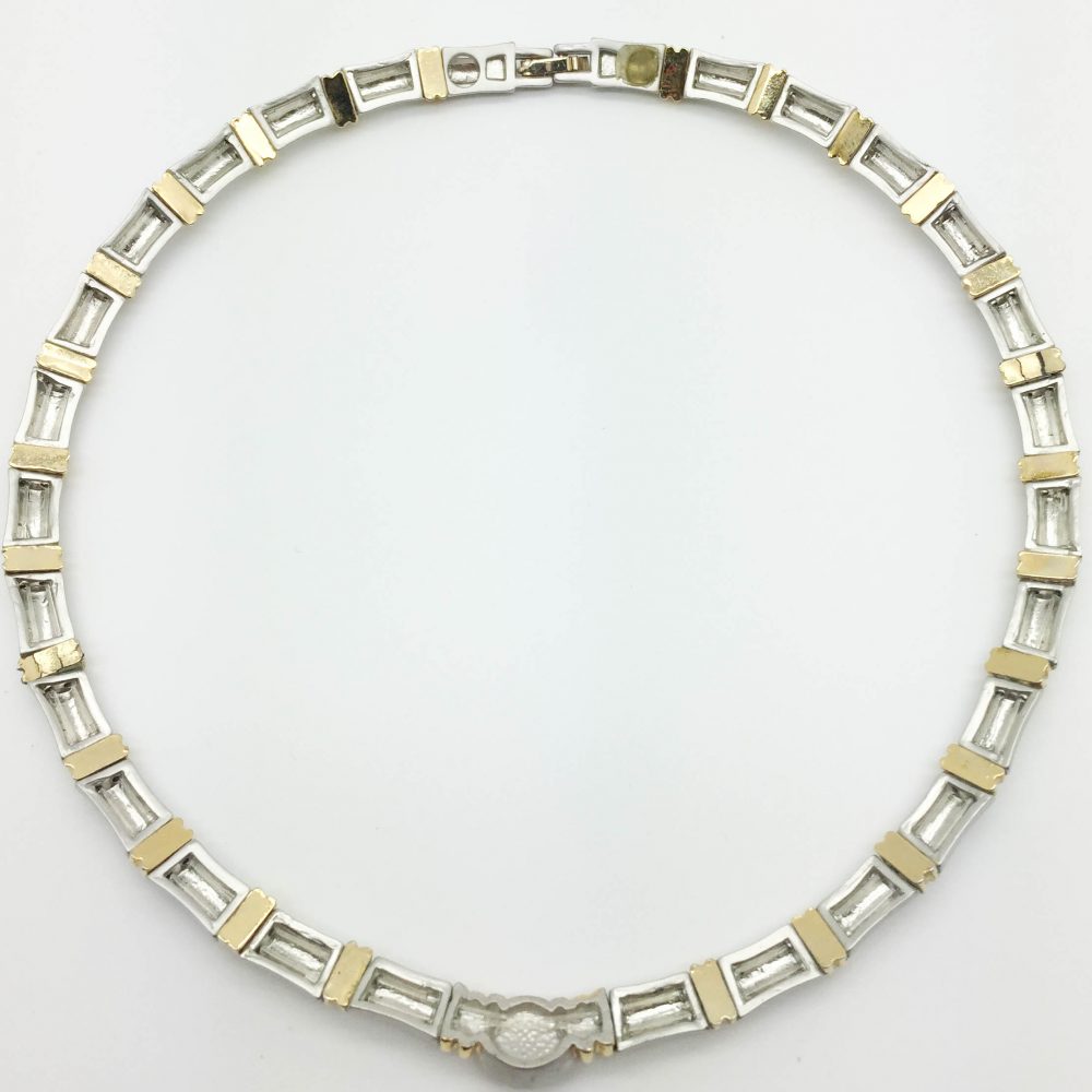 Vintage Costume Jewellery Bamboo Style Necklace