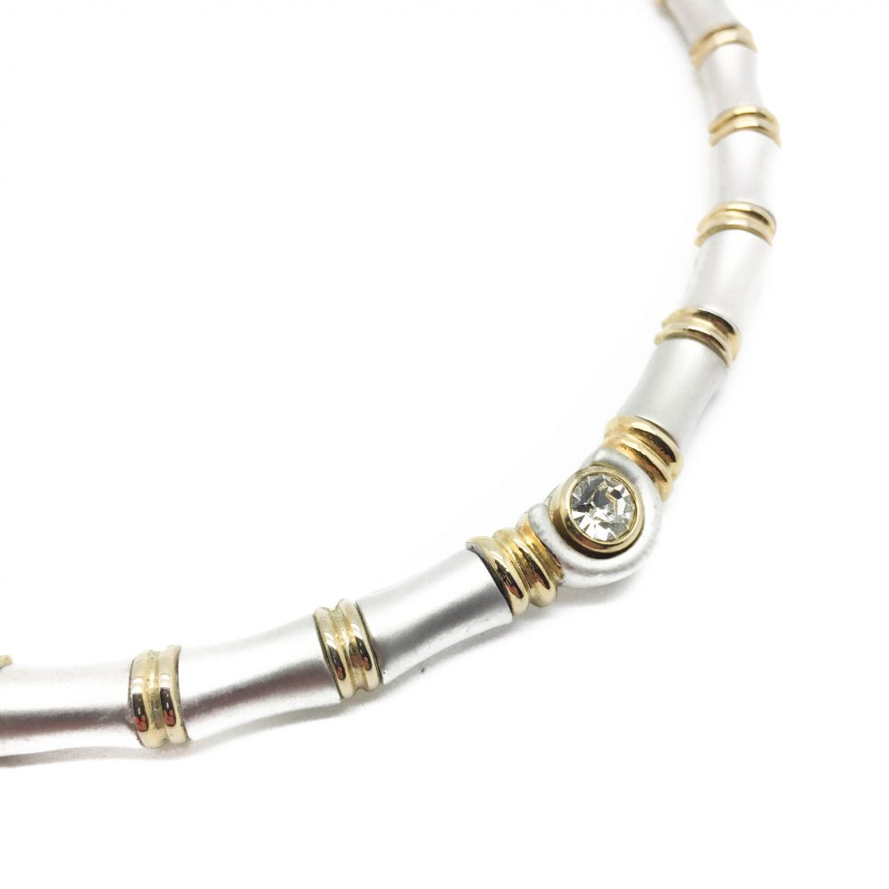 Vintage Costume Jewellery Bamboo Style Necklace