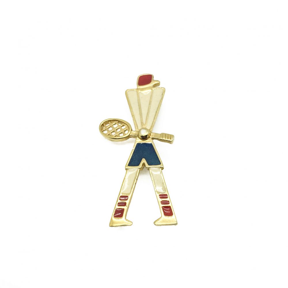 Vintage Costume Jewellery Trifari Tennis Brooch