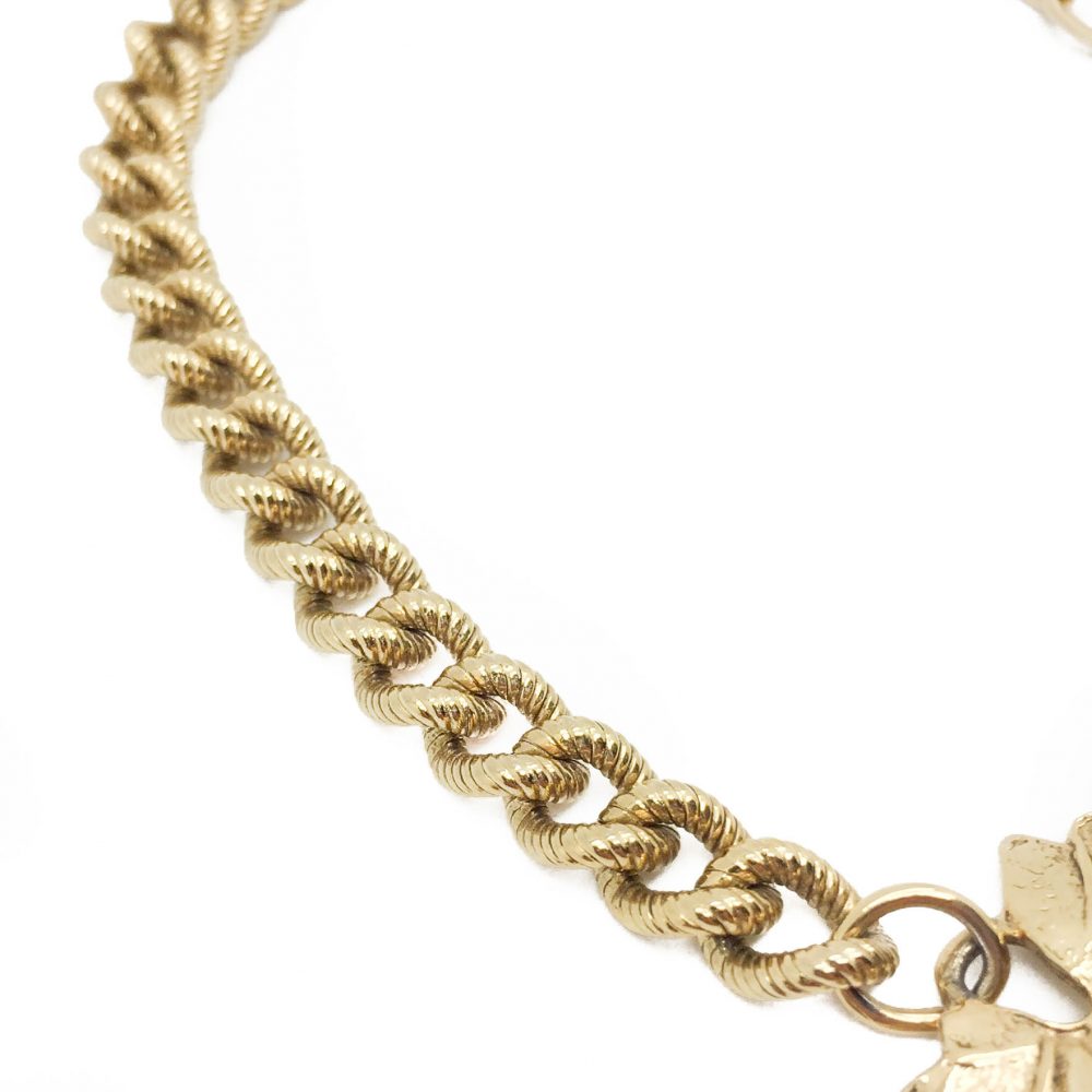 Vintage Costume Jewellery Leaf Necklace