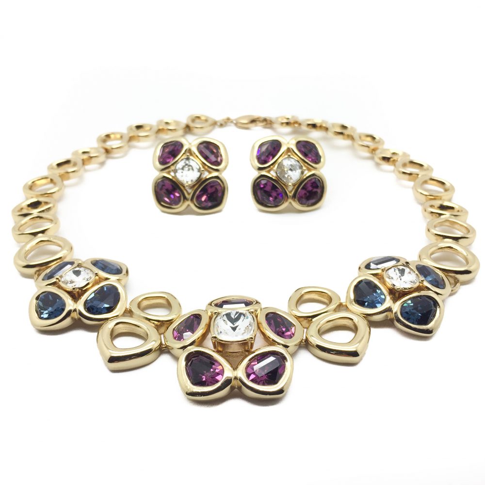 Vintage Costume Jewellery Dior Necklace Earrings
